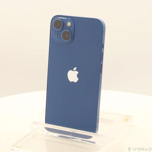 (中古)Apple iPhone13 128GB ブルー MLNG3J/A SIMフリー(377-ud)