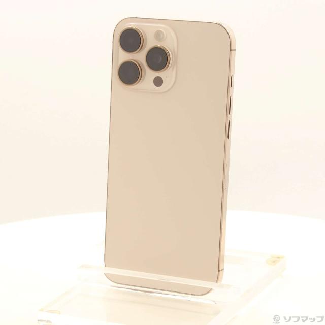 (中古)Apple iPhone16 Pro Max 256GB デザートチタニウム MYWJ3J/A SIMフリー(377-ud)