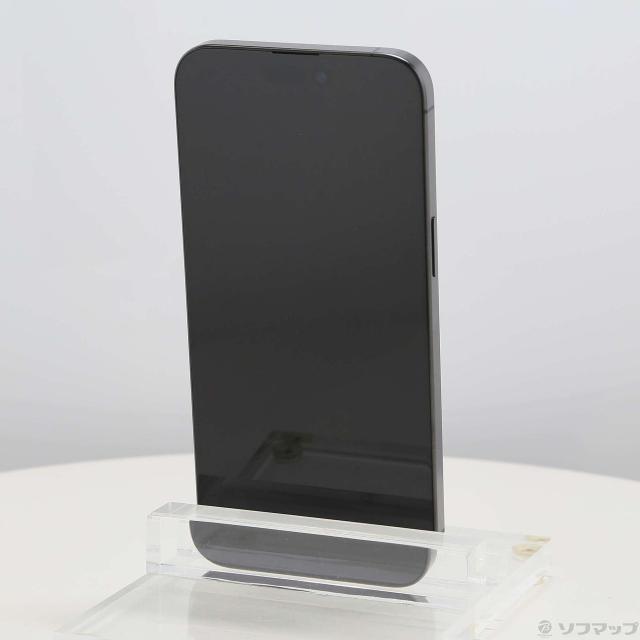 (中古)Apple iPhone15 Pro Max 256GB ブラックチタニウム MU6P3J/A SIMフリー(198-ud)