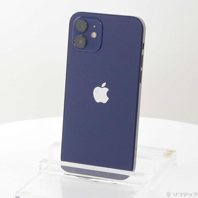 (中古)Apple iPhone12 128GB ブルー MGHX3J/A SIMフリー(377-ud)