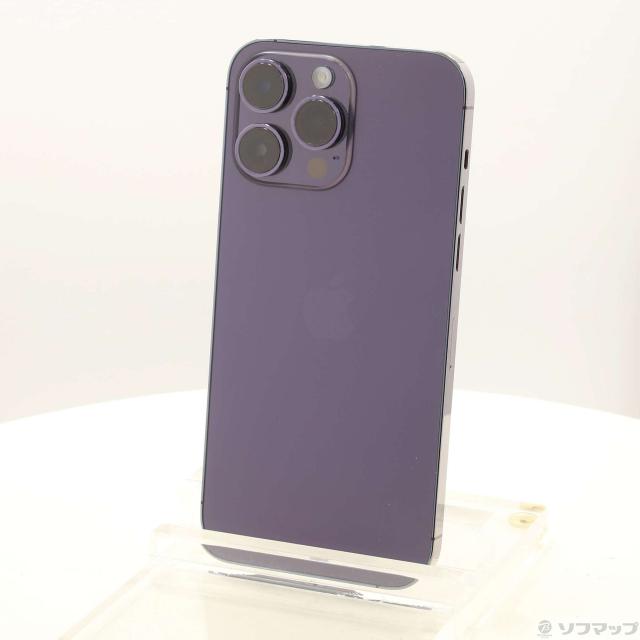 中古)Apple iPhone14 Pro Max 256GB ディープパープル MQ9E3J/A SIM 