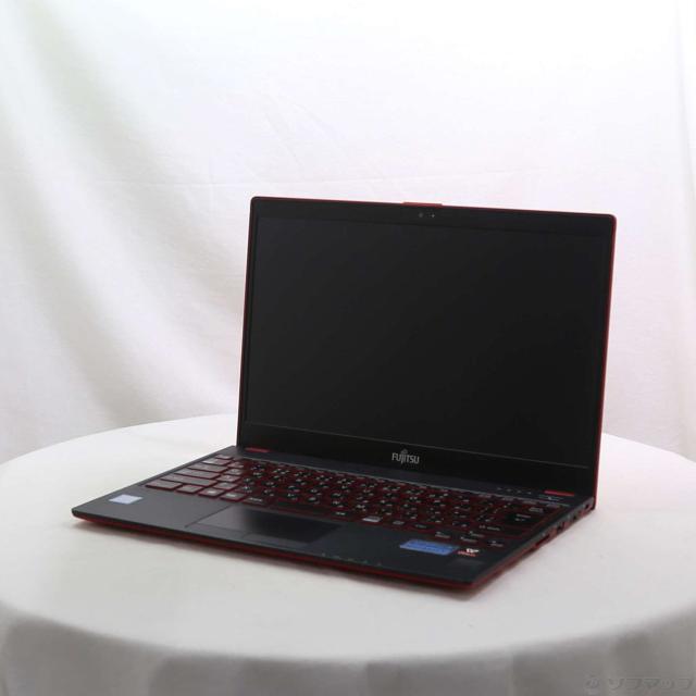 (中古)FUJITSU LIFEBOOK UH75/B3 FMVU75B3R 繻子赤いこと (Windows 10)(295-ud)
