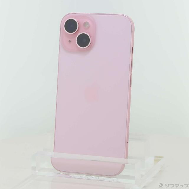 (中古)Apple iPhone15 256GB ピンク MTMP3J/A SIMフリー(276-ud)