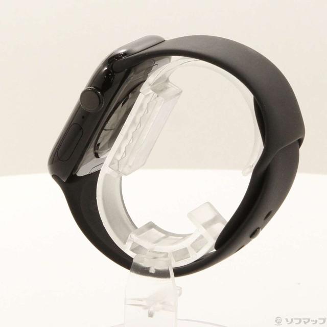 (中古)Apple Apple Watch Series 11 GPS 46mm ジェットブラックアルミニウムケース ブラックスポーツバンド(262-ud)_1