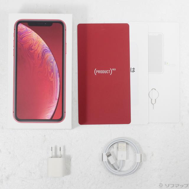 中古)Apple iPhoneXR 64GB プロダクトレッド MT062J/A SIMフリー(344