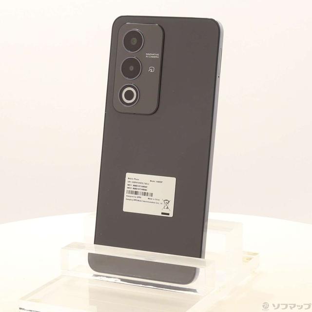 (中古)OPPO OPPO A3 5G 128GB ブラック OPSAL2 Y!mobile SIMフリー(377-ud)