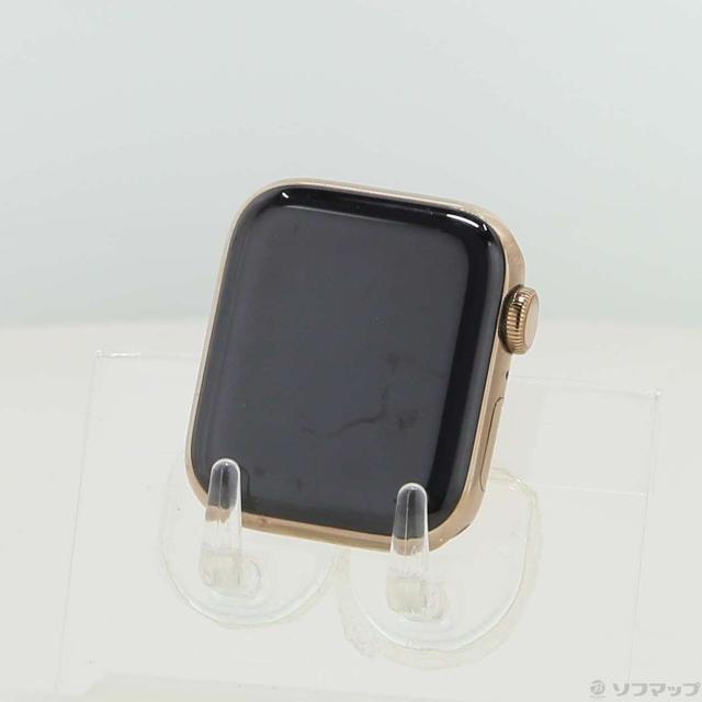 (中古)Apple Apple Watch Series 5 GPS + Cellular 40mm ゴールドステンレススチールケース バンド無し(258-ud)