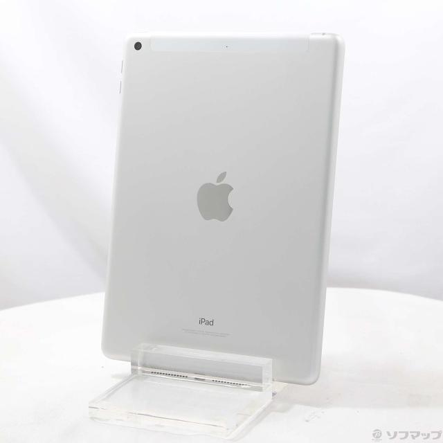 (中古)Apple iPad 第6世代 32GB シルバー MR6P2J/A auロック解除SIMフリー(377-ud)