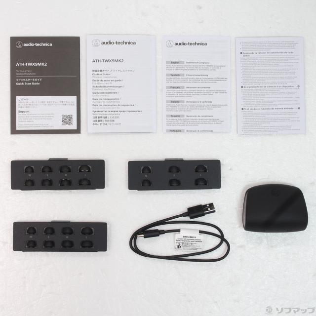 (中古)audio-technica ATH-TWX9MK2 BK ブラック(377-ud)_4