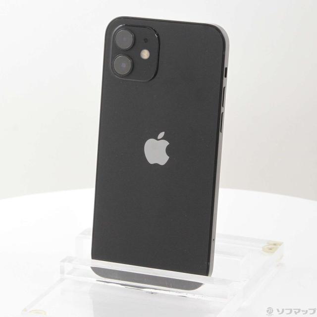 (中古)Apple iPhone12 128GB ブラック MGHU3J/A SIMフリー(198-ud)