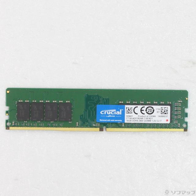 (中古)288P DDR4 16GB PC4-19200 DDR4-2400(262-ud)