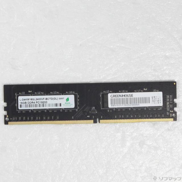(中古)288P DDR4 16GB PC4-19200 DDR4-2400(344-ud)