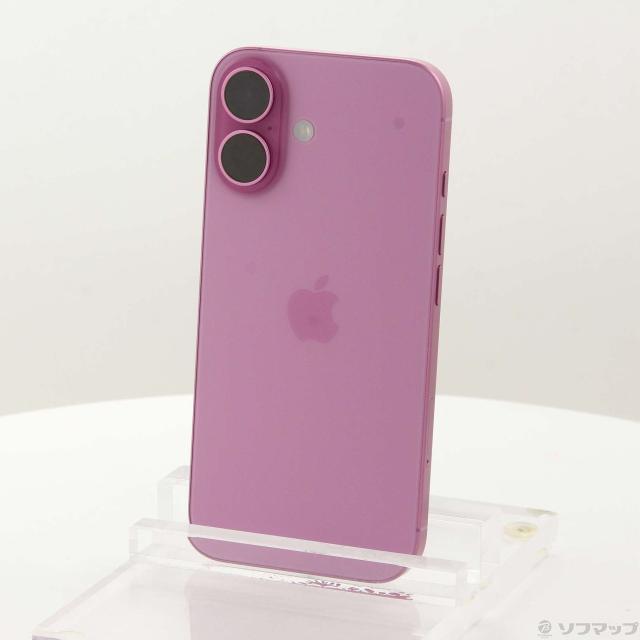 (中古)Apple iPhone16 256GB ピンク MYDY3J/A SIMフリー(198-ud)
