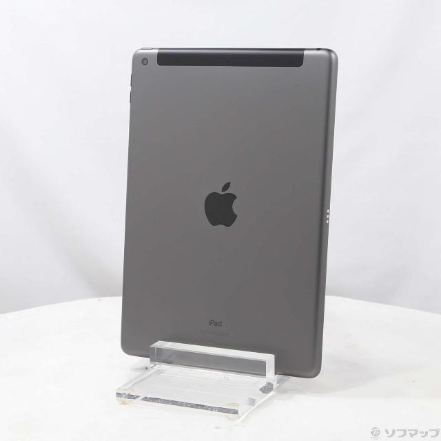 (中古)Apple iPad 第9世代 64GB スペースグレイ MK473J/A SoftBankロック解除SIMフリー(295-ud)