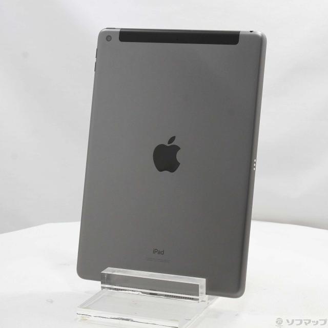(中古)Apple iPad 第9世代 64GB スペースグレイ MK473J/A SoftBankロック解除SIMフリー(295-ud)
