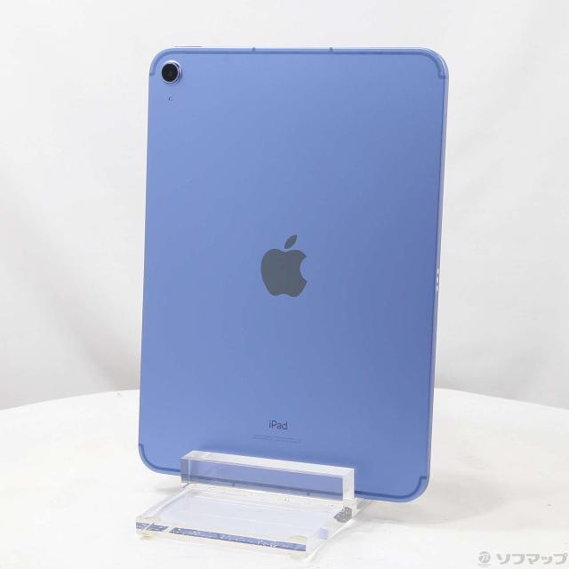 (中古)Apple iPad 第10世代 64GB ブルー MQ6K3J/A SoftBankロック解除SIMフリー(251-ud)
