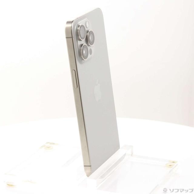 (中古)Apple iPhone15 Pro Max 256GB ナチュラルチタニウム MU6R3J/A SIMフリー(276-ud)