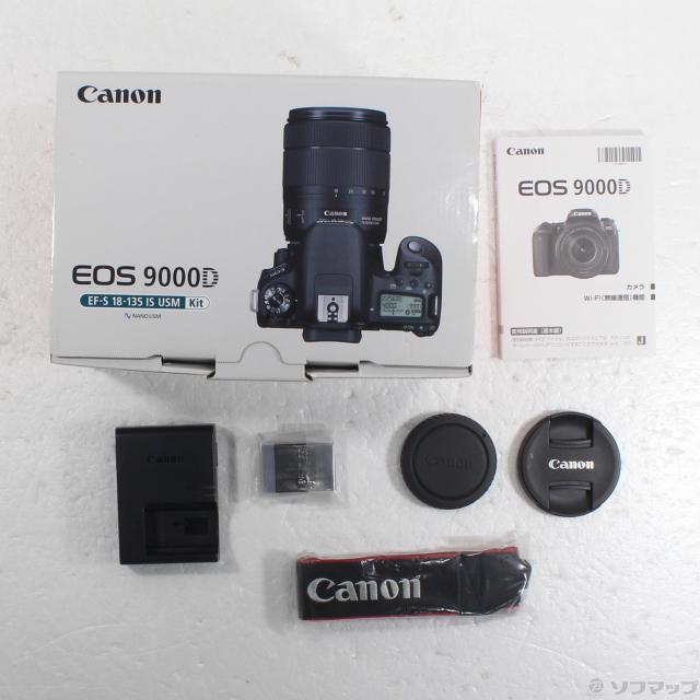 中古)Canon EOS 9000D W EF-S18-135 IS USM レンズキット(349-ud