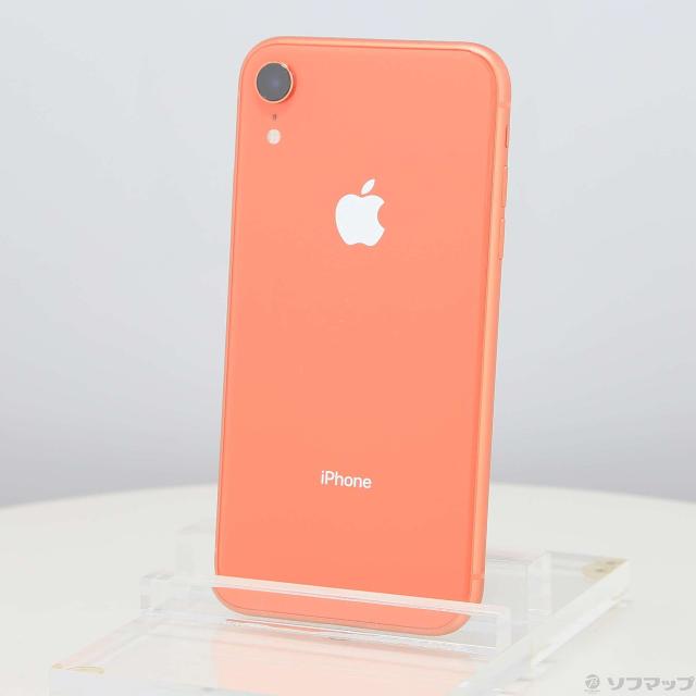 中古)Apple iPhoneXR 64GB コーラル MT0A2J/A SIMフリー(262-ud