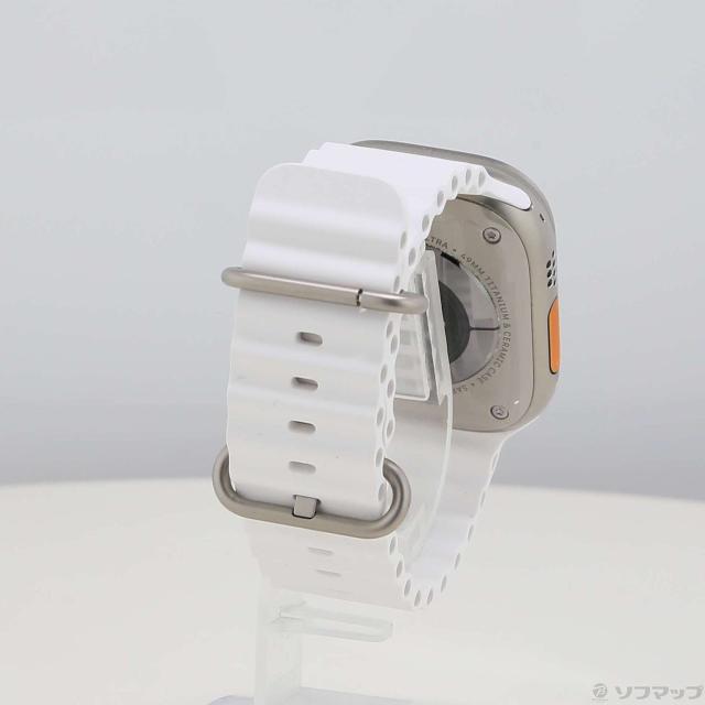 (中古)Apple Apple Watch Ultra GPS + Cellular 49mm チタニウムケース ホワイトオーシャンバンド(377-ud)_2