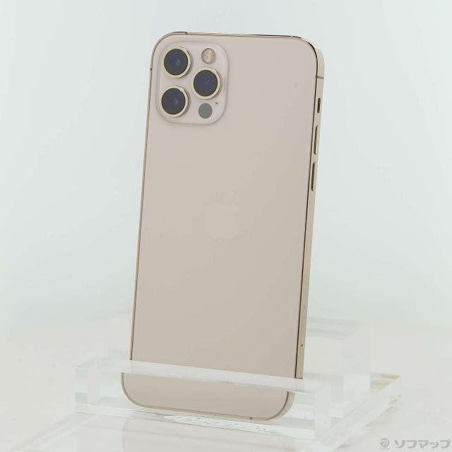 (中古)Apple iPhone12 Pro 256GB ゴールド MGMC3J/A SIMフリー(276-ud)