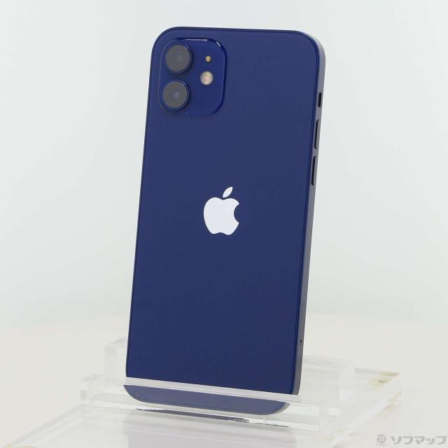(中古)Apple iPhone12 64GB ブルー MGHR3J/A SIMフリー(349-ud)