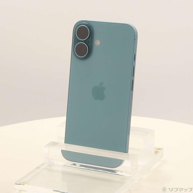 (中古)Apple iPhone16 256GB ティール MYE13J/A SIMフリー(258-ud)