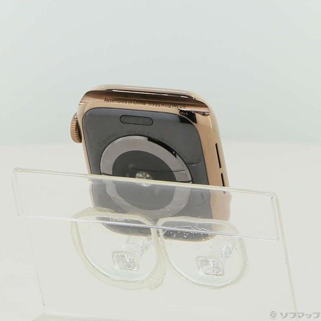 (中古)Apple Apple Watch Series 5 GPS + Cellular 40mm ゴールドステンレススチールケース バンド無し(377-ud)_2