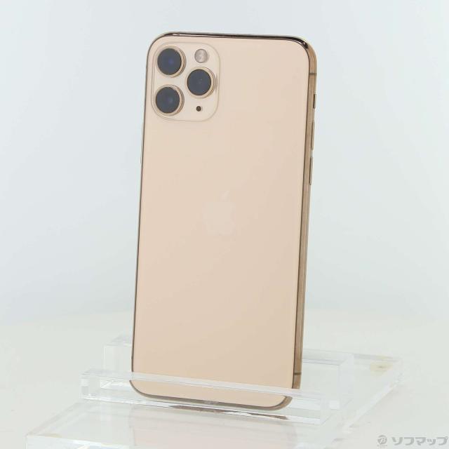 (中古)Apple iPhone11 Pro 256GB ゴールド MWC92J/A SIMフリー(377-ud)