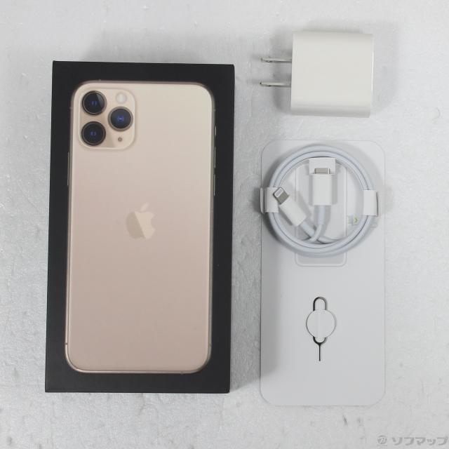 (中古)Apple iPhone11 Pro 256GB ゴールド MWC92J/A SIMフリー(377-ud)_4