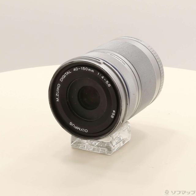 (中古)OM SYSTEM M.ZUIKO DIGITAL ED 40-150mm F4.0-5.6 R シルバー(258-ud)