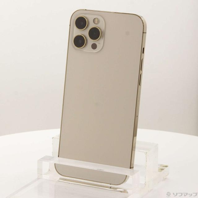 中古)Apple iPhone12 Pro Max 256GB ゴールド MGD13J/A SIMフリー(198 