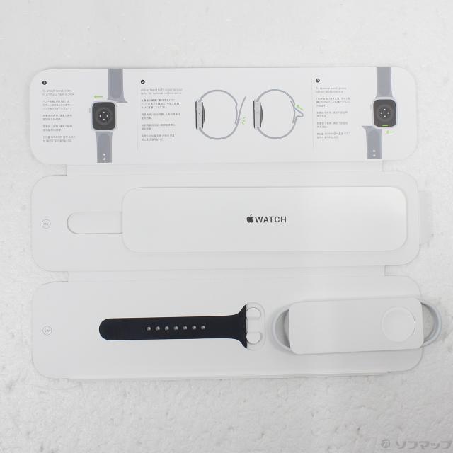 (中古)Apple Apple Watch Series 8 GPS + Cellular 41mm グラファイトステンレススチールケース ミッドナイトスポーツバンド(349-ud)_4