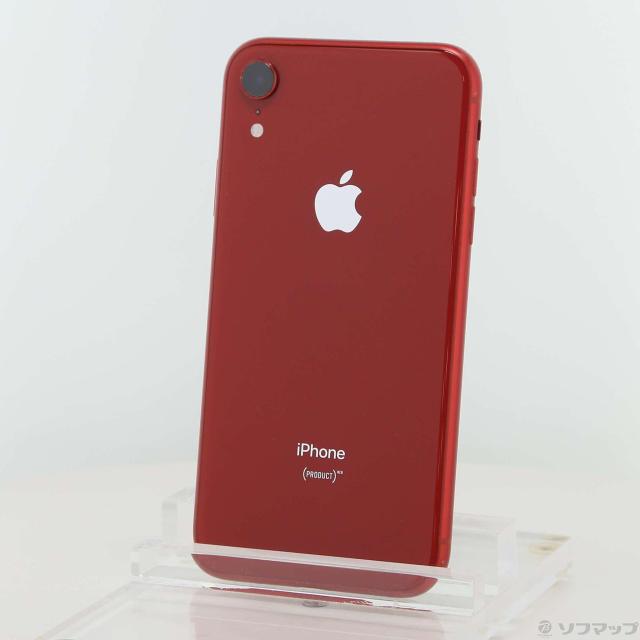 (中古)Apple iPhoneXR 64GB プロダクトレッド MT062J/A SIMフリー(371-ud)