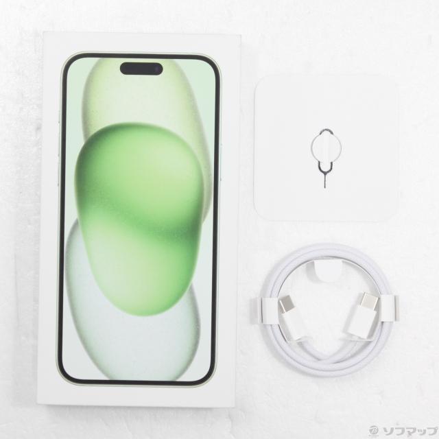 (中古)Apple iPhone15 Plus 128GB グリーン MU0E3J/A SIMフリー(276-ud)_4