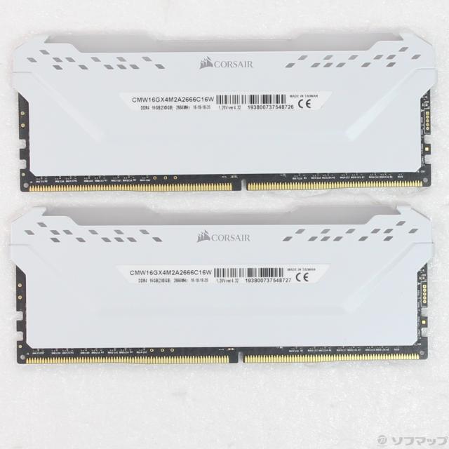 (中古)288P PC4-21300 DDR4-2666 16GB 8GB×2枚組(377-ud)