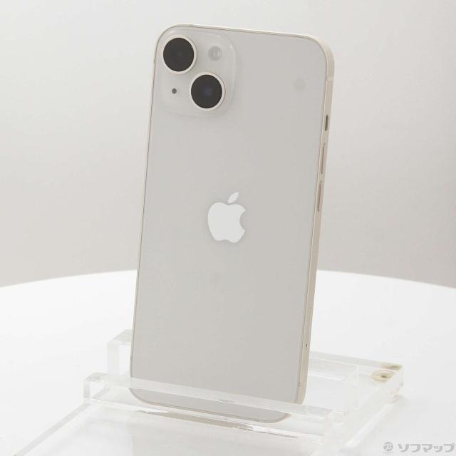 (中古)Apple iPhone14 128GB スターライト MPUQ3J/A SIMフリー(276-ud)