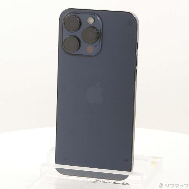 (中古)Apple iPhone15 Pro Max 256GB ブルーチタニウム MU6T3J/A SIMフリー(198-ud)
