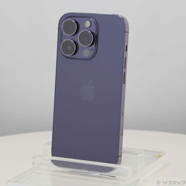 中古)Apple iPhone14 Pro 128GB ディープパープル MQ0F3J/A SIMフリー 
