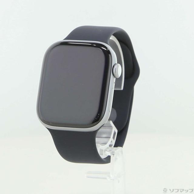 (中古)Apple Apple Watch Series 11 GPS + Cellular 46mm スペースグレイアルミニウムケース ブラックスポーツバンド(377-ud)