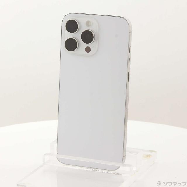 (中古)Apple iPhone16 Pro Max 256GB ホワイトチタニウム MYWH3J/A SIMフリー(198-ud)