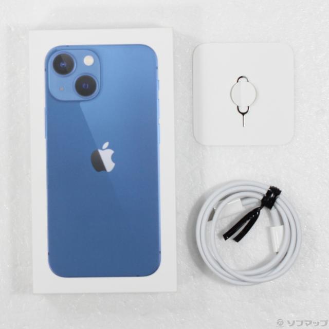 (中古)Apple iPhone13 mini 256GB ブルー MLJN3J/A SIMフリー(269-ud)_4