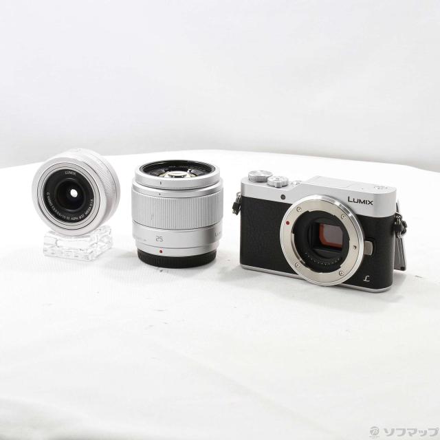 (中古)Panasonic LUMIX ダブルレンズキット DC-GF9W シルバー(297-ud)