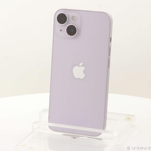 中古)Apple iPhone14 128GB パープル MPUY3J/A SIMフリー(198-ud 