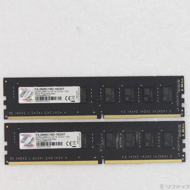 (中古)288P PC4-21300 DDR4-2666 16GB 8GB×2枚組(305-ud)_1