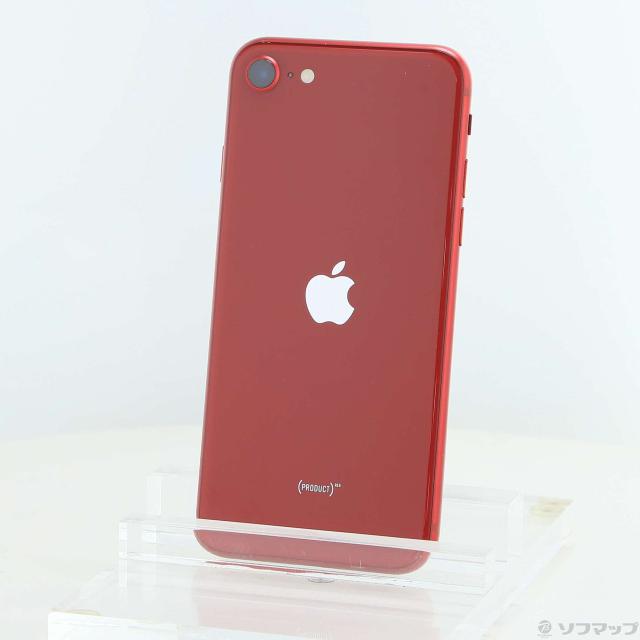 中古)Apple iPhone SE 第3世代 128GB プロダクトレッド MMYH3J/A SIM 