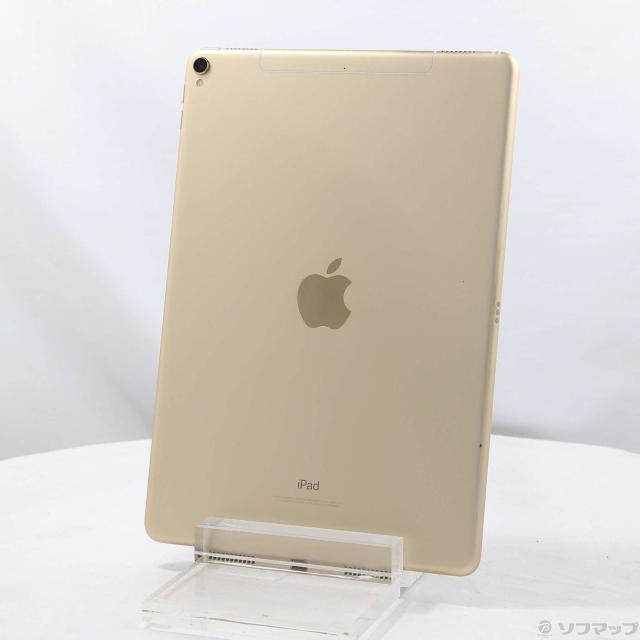(中古)Apple iPad Pro 10.5インチ 256GB ゴールド MPHJ2J/A auロック解除SIMフリー(348-ud)