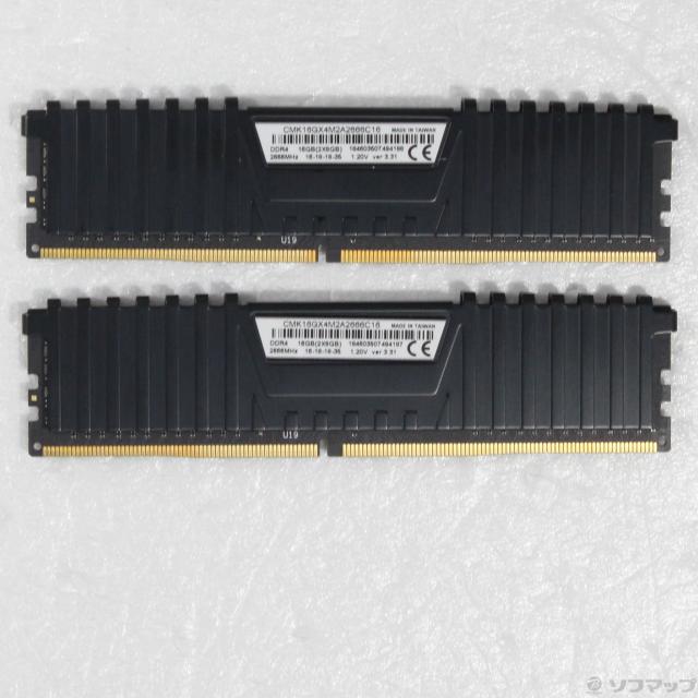 (中古)CORSAIR CMK16GX4M2A2666C16 16GB 8GB×2枚組(262-ud)
