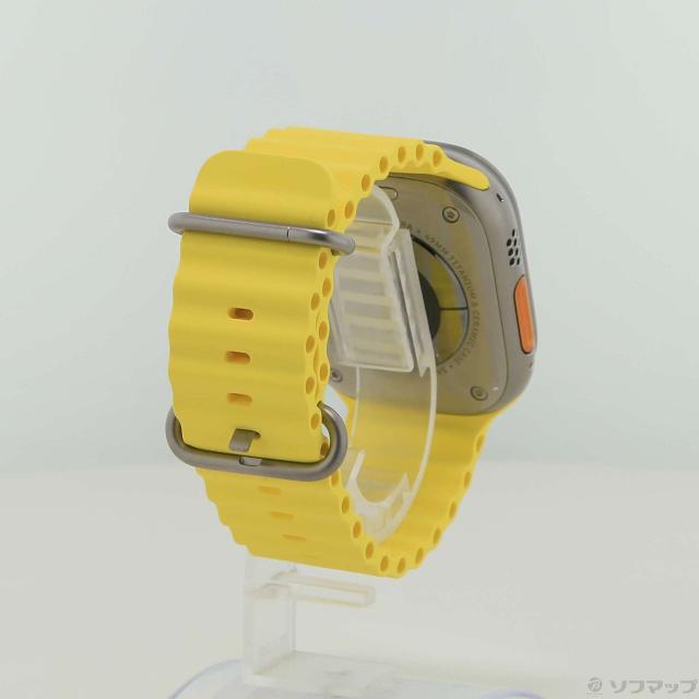 (中古)Apple Apple Watch Ultra GPS + Cellular 49mm チタニウムケース イエローオーシャンバンド(377-ud)_2