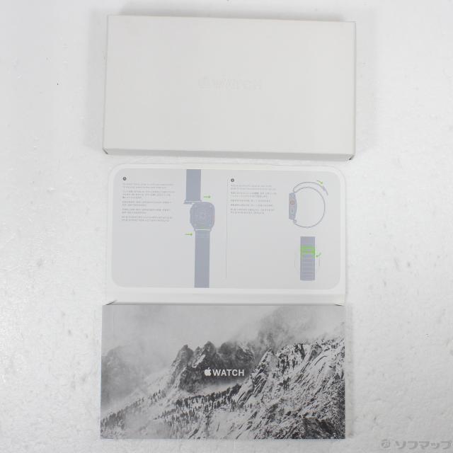 (中古)Apple Apple Watch Ultra GPS + Cellular 49mm チタニウムケース グリーンアルパインループ(377-ud)_4